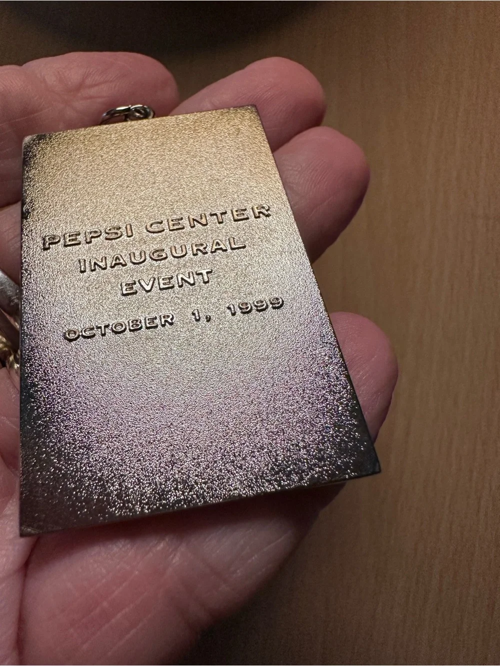 DENVER PEPSI CENTER INAUGURAL EVENT 1999 KEY RING CELINE DION